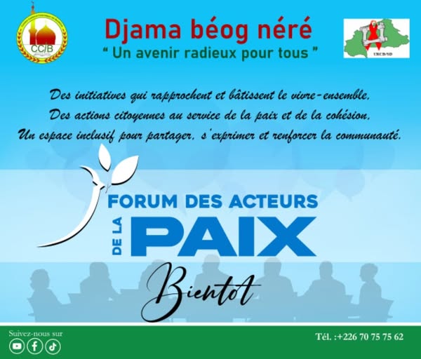 Les couleurs du Forum des Acteurs de la Paix se précisent