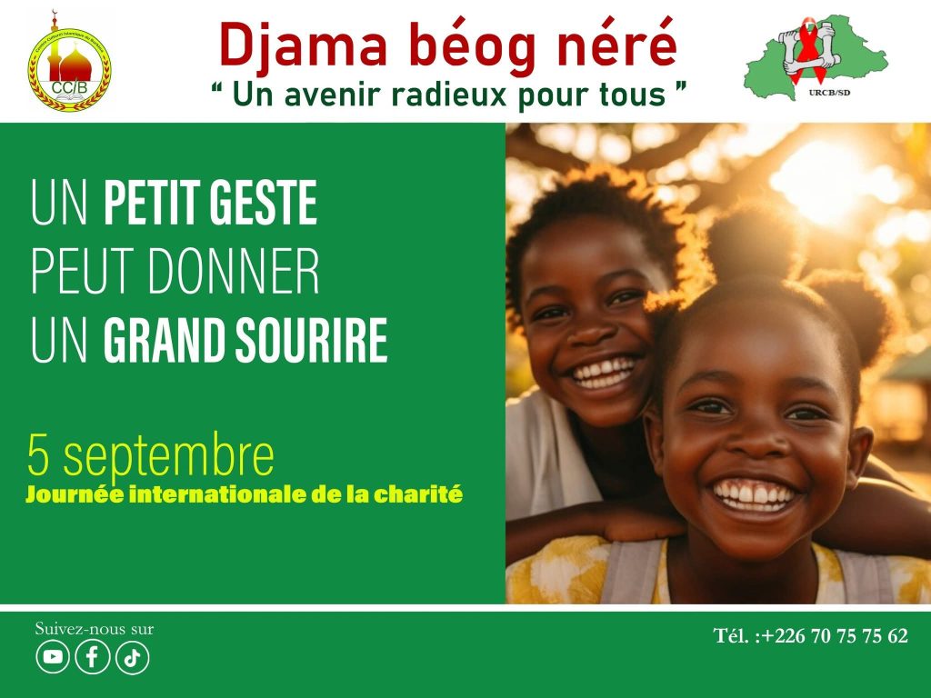 Le sourire constitue également un acte de charité